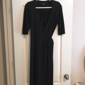 Medina Black Wrap Dress - Size Large - EUC!